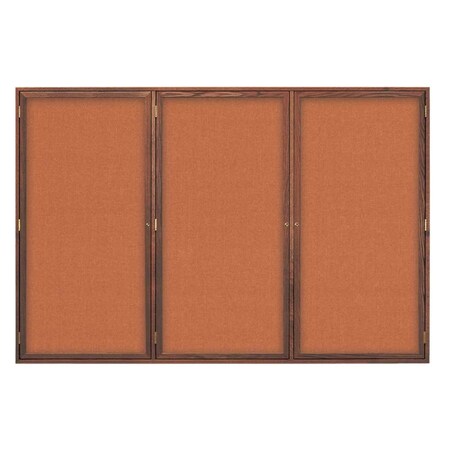 United Visual Products Open Faced Traditional Corkboard, 24x18" UV640A-SATIN-AMETHY